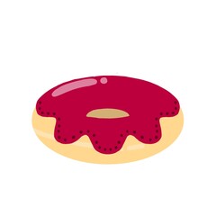 Red velvet glazed donut