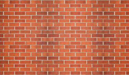 high resolution brick wall made of old red brick