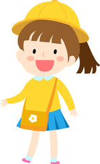 등원하는 어린이