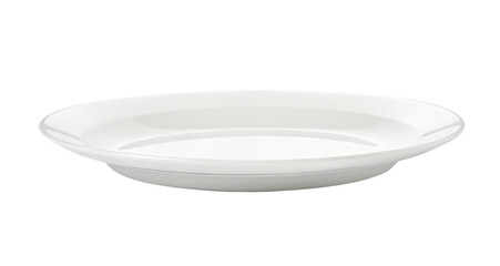 Elegant white porcelain dinner plate for perfect table setting and exquisite dining experience
