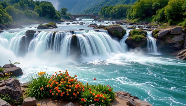 waterfalls provide a consistent and renewable source of energy that can be harnessed through hydroelectric technology contributing to energy security and environmental sustainability worldwide.