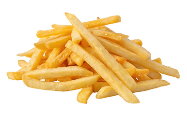 Crispy golden french fries stacked in a delicious heap perfect for a savory snack or meal