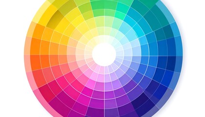 Gradiente circolare di 64 colori, illustrazione vettoriale