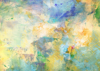Grunge Background With Watercolor Abstract