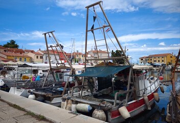 fishing boats in port