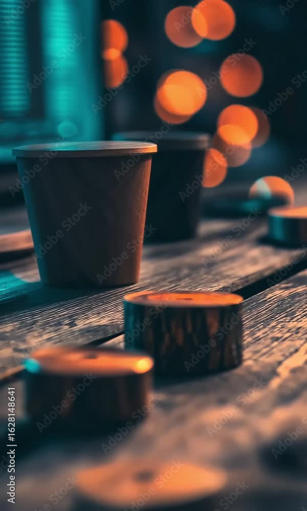 Poster dark toned objects close up abstract background