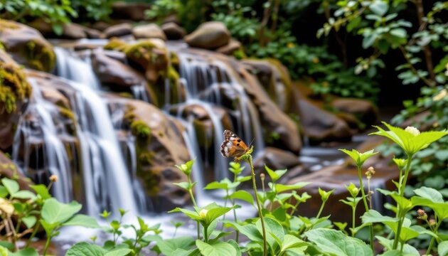 investigate the presence of medicinal plants near waterfalls and how their unique growing conditions affect the concentration of active compounds.