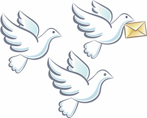 dove of peace vector illustration