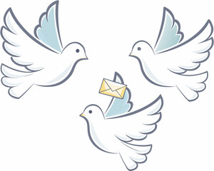 dove of peace vector