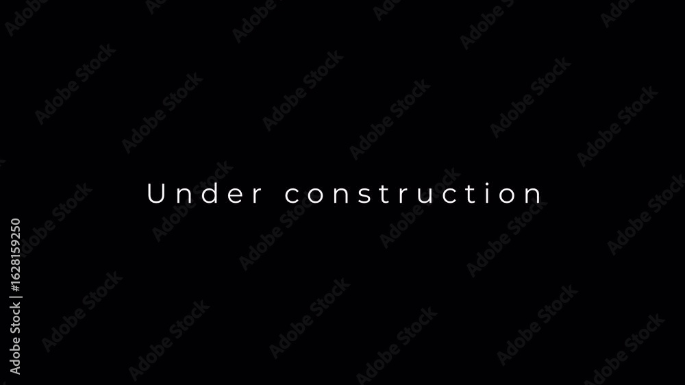 Poster glitchy cyber-themed screen showing under construction. perfect for a digital transition or futurist
