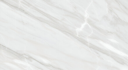 Obraz premium Elegant White Marble with Soft Grey Diagonal Veining