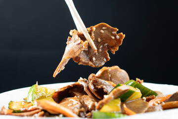 Chinese Beef Tongue Salad. Chinese Cuisine. Asian Food