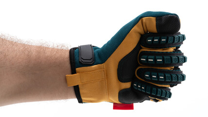 Grip and protection gloves for work
