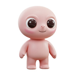 Cute Alien Illustration Style With Transparent Background