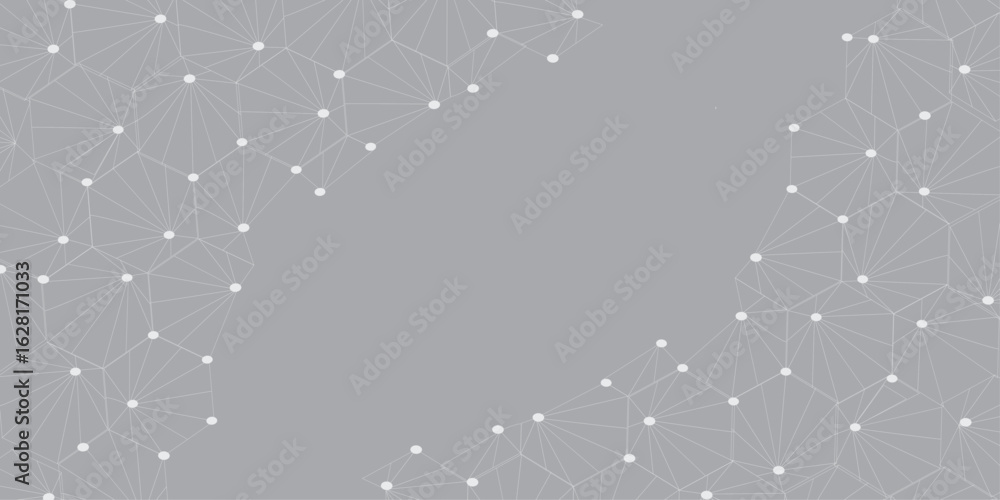 Poster modern abstract network science connection technology gold line premium dot and graphic design. many
