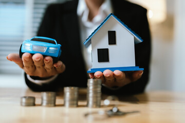 Financial planning, investments, wealth, real estate, and economic growth, representing future...