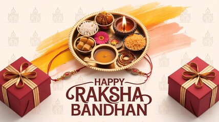 Celebration of sibling love with sweets, gifts, and blessings.