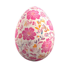 Easter Egg Decorated with Pink - Realistic Photo for Creative Projects