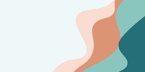 Modern colorful abstract background with dynamic wavy shapes, Minimal flowing wavy background, vector, illustration