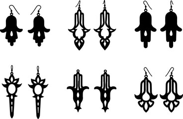 Hamsa Symbol Set  hand of miriam,  vecto bundle