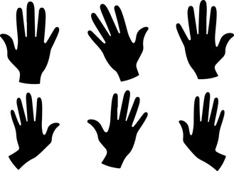 Obraz premium Hamsa Symbol Set hand of miriam, vecto bundle