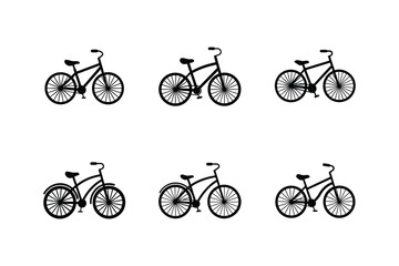Obraz premium cruiser bike icon silhouette vector illustration