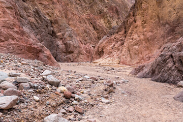 Wadi El Veshwash canyon in Sinai Peninsula