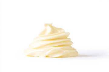 a close up of a whipped cream cone