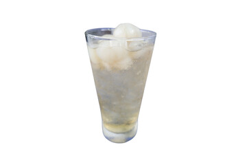 Refreshing Longan juice with ice. Sweet and delicious, easy to drink