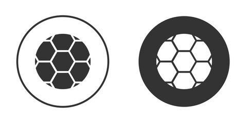 Obraz premium Soccer ball icon concept, simple flat design. Clipart vecot in black colors