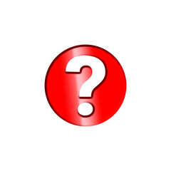Red Question Mark Icon  Help FAQ Support Symbol PNG