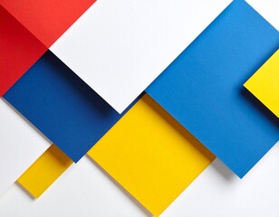 Bauhaus Color Blocks with Print Texture