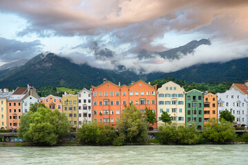 panoramic view of Innsbruck, Austria