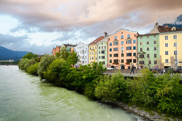 panoramic view of Innsbruck, Austria