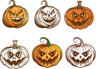 Funny Jack O’Lantern Character – Halloween Vector Art