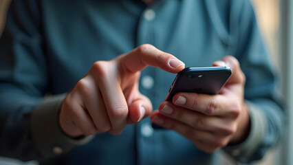 Finger Poised to Abort a Detected SIM Swap Attack