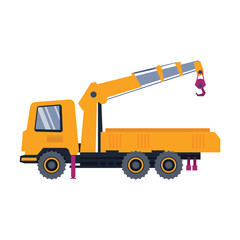 Construction Vehicles Transportation, EXCAVATOR EXTENDS ITS BOOM TO GET A LOAD OF DIRT,  Construction: Solid Foundation