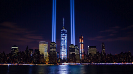 Patriot Day Tribute with Firefighter and Candlelight