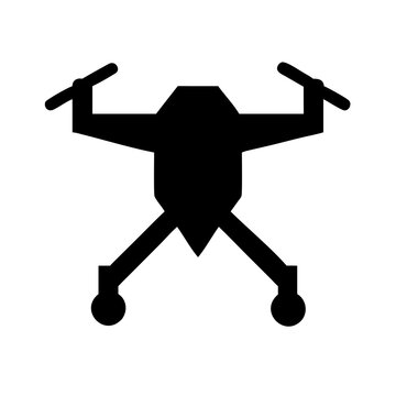 vector silhouette of a dron