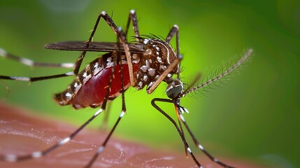 Mosquitoes sucking blood is a common biological phenomenon primarily observed in female mosquitoes, as they require blood meals to obtain essential proteins and iron for egg developmen