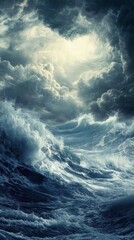 Fototapeta premium powerful ocean waves