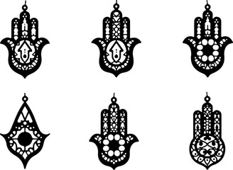 Hamsa Hand Symbol Variations