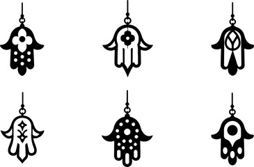 Hamsa Hand Symbol Variations