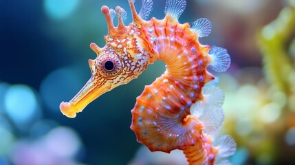 Seahorses look different from most fish, because the structure of the spine is covered with bony plates, which gives them very distinctive physical characteristics.
