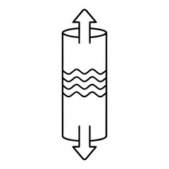 Cylinder Water Filter Icon Clean Modern Design for Purification Systems