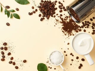 Morning Brew Ingredients -  A Cozy Flat Lay