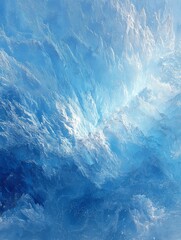 Obraz premium Astratto sfondo glaciale con ghiaccio stratificato