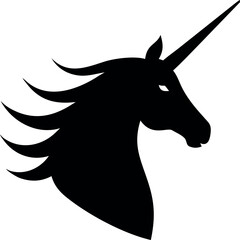 black and white horse