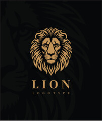 Elegant Lion head logo for brending and identity