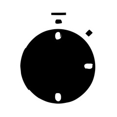 Simple Flat Round Stopwatch Timer Icon Design Element Illustration